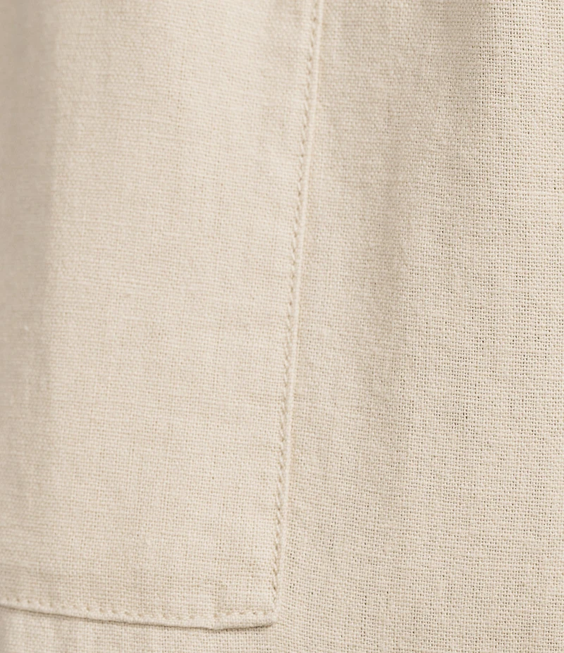 Westbound Petite Pull On Linen-Blend Pants