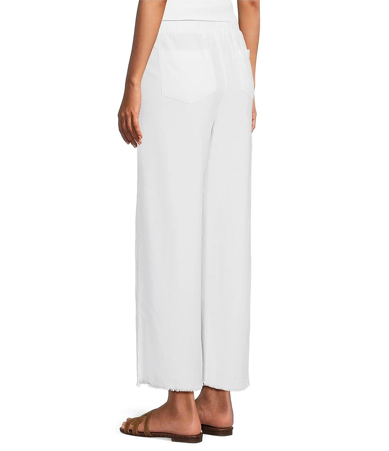 Westbound Petite Pull On Linen-Blend Pants