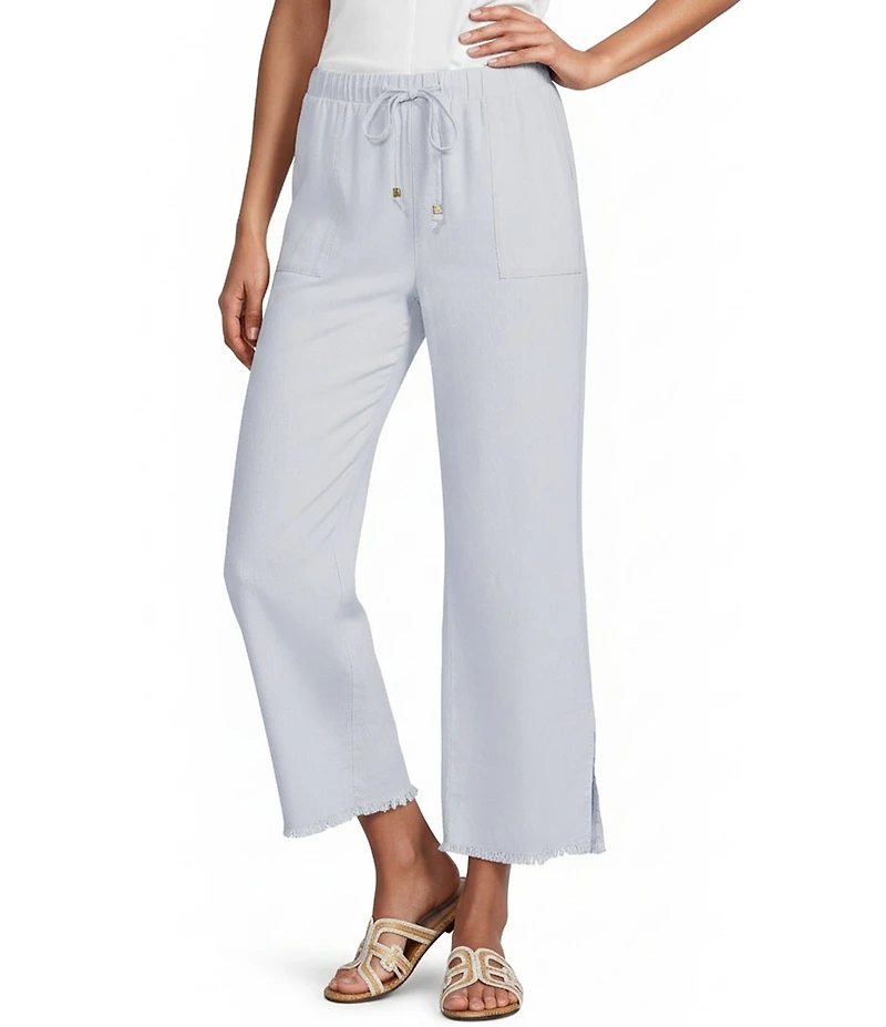Westbound Petite Pull On Linen-Blend Pants