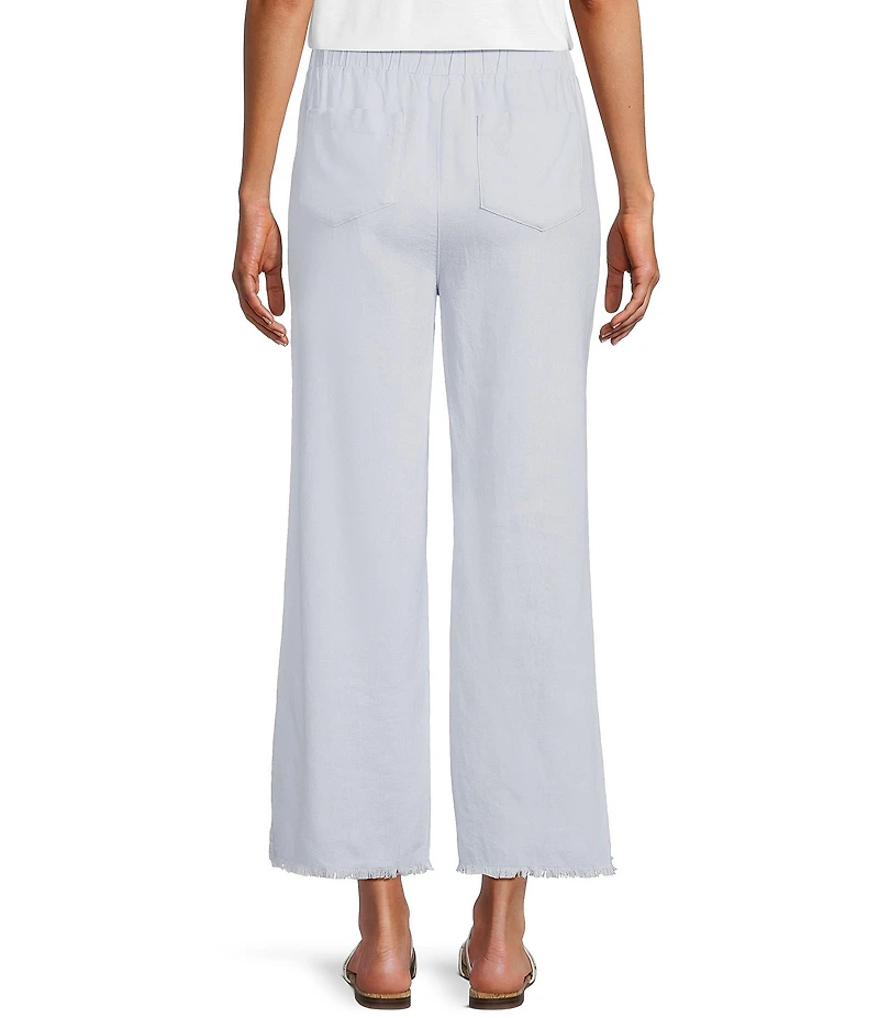 Westbound Petite Pull On Linen-Blend Pants