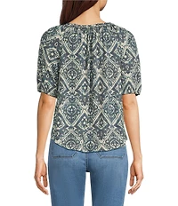 Westbound Petite Size Short Sleeve Crew Neck Knit Top