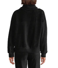 Westbound Petite Size Coordinating Funnel Neck Long Sleeve Top