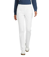 Westbound Petite Size High Rise Patch Pocket Straight Leg Pull-On Pants