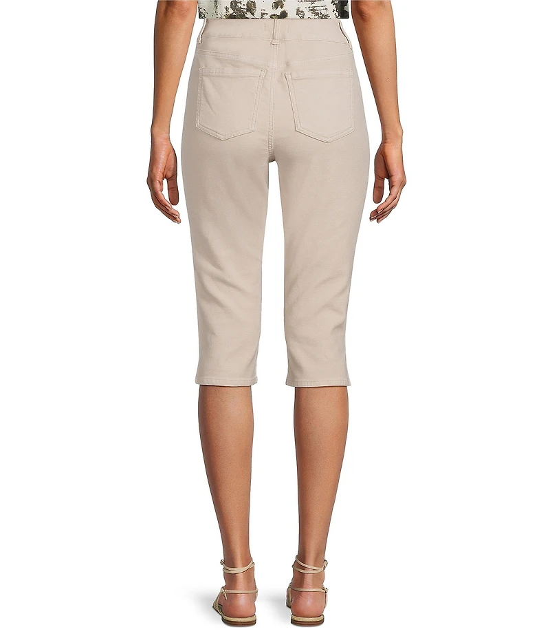 Westbound Petite Size High Rise Pull-On Crop Capri Pants
