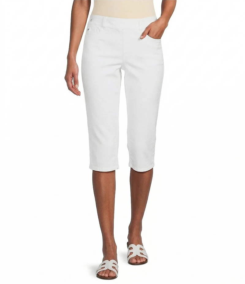 Westbound Petite Size High Rise Pull-On Crop Capri Pants