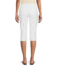 Westbound Petite Size High Rise Pull-On Crop Capri Pants