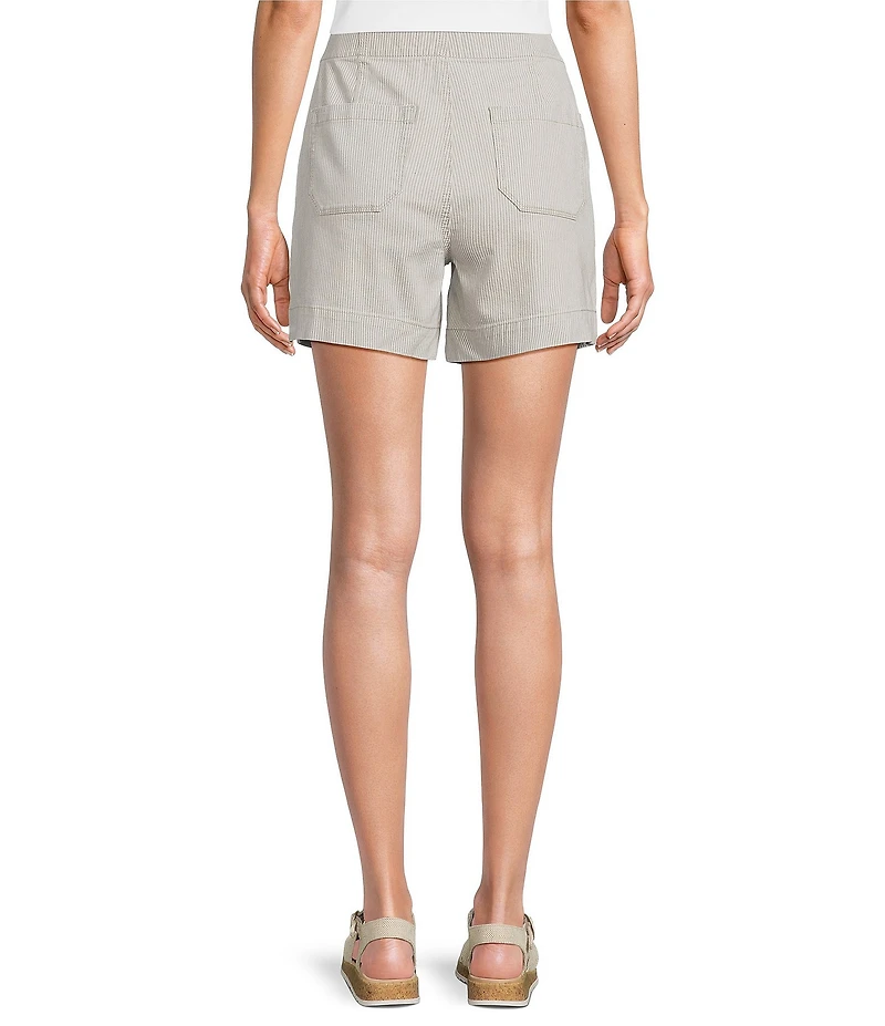 Westbound Petite Size High Rise Pull On Flat Front Shorts