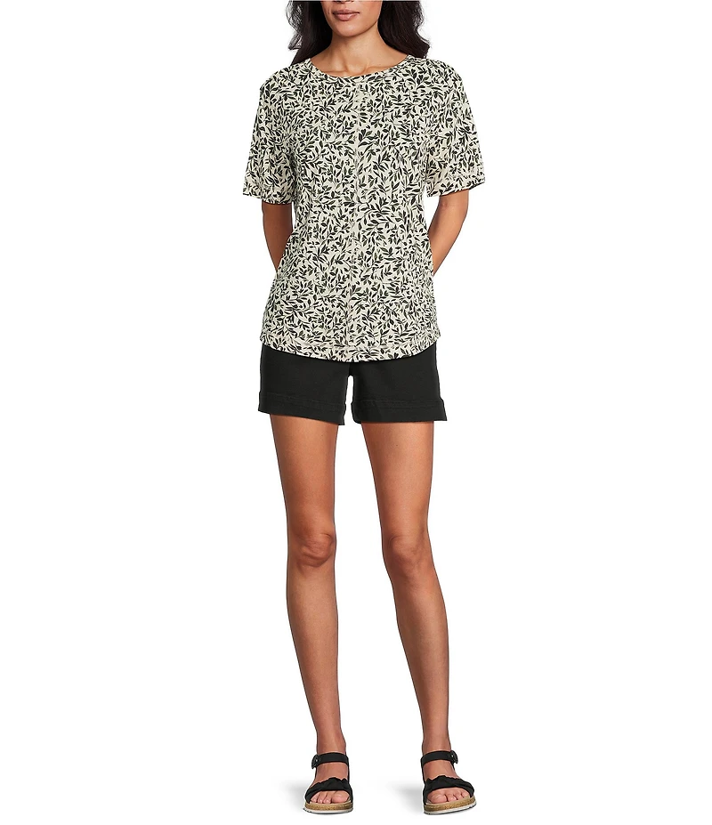Westbound Petite Size High Rise Pull On Shorts