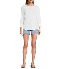 Westbound Petite Size High Rise Pull On Shorts