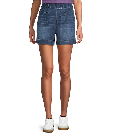 Westbound Petite Size High Rise Pull On Shorts
