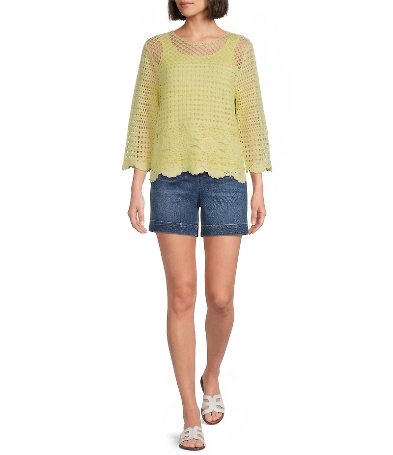 Westbound Petite Size High Rise Pull On Shorts