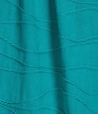 Westbound Petite Size Knit Elbow Sleeve Henley Top