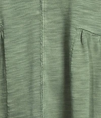 Westbound Petite Size Knit V-Neck Flowy Top
