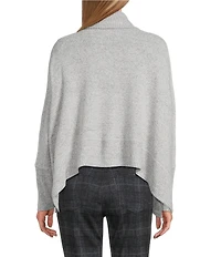 Westbound Petite Size Long Sleeve Mock Neck Knit Top