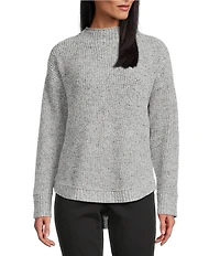 Westbound Petite Size Long Sleeve Mock Neck Sweater
