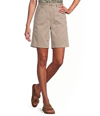 Westbound Petite Size Pull-On Bermuda Shorts