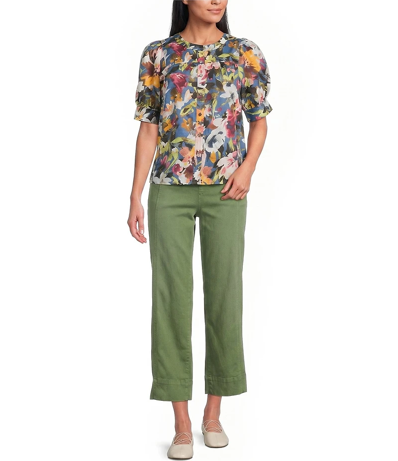 Westbound Petite Size Pull-On High Rise Seam Pants