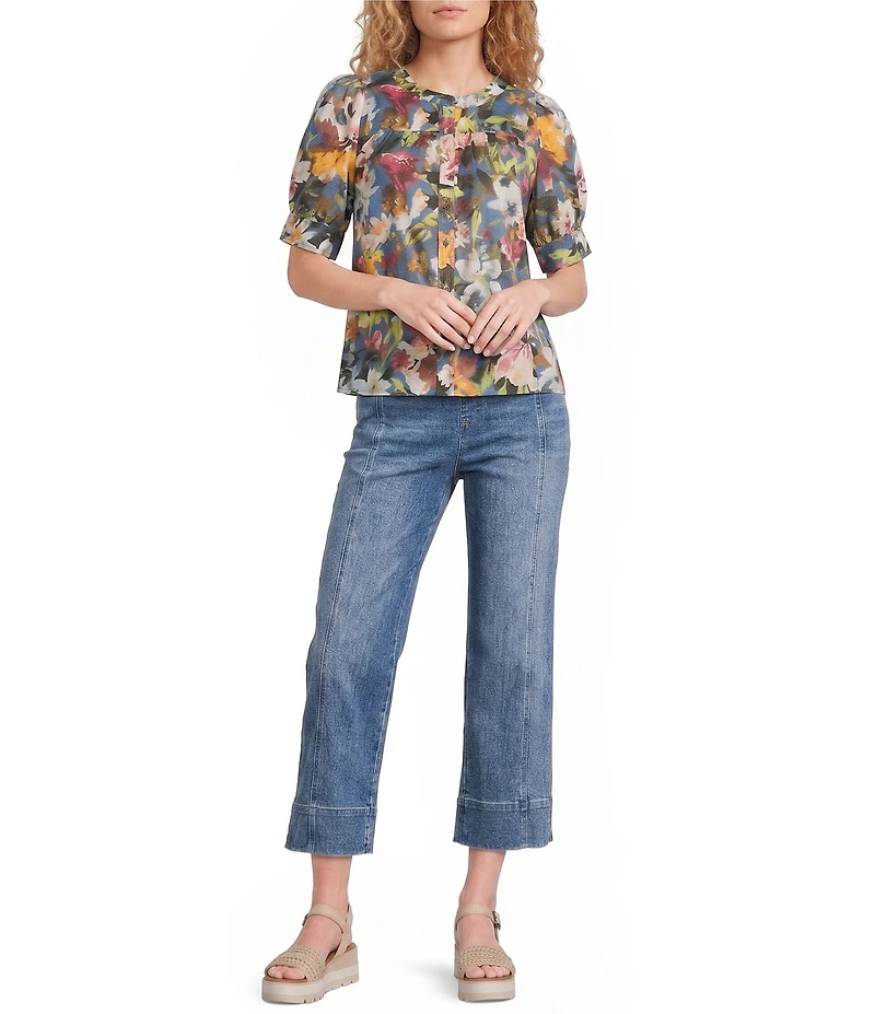 Westbound Petite Size Pull On High Rise Seam Pants