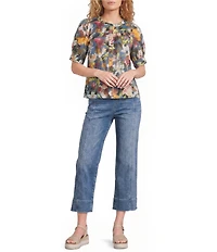 Westbound Petite Size Pull On High Rise Seam Pants