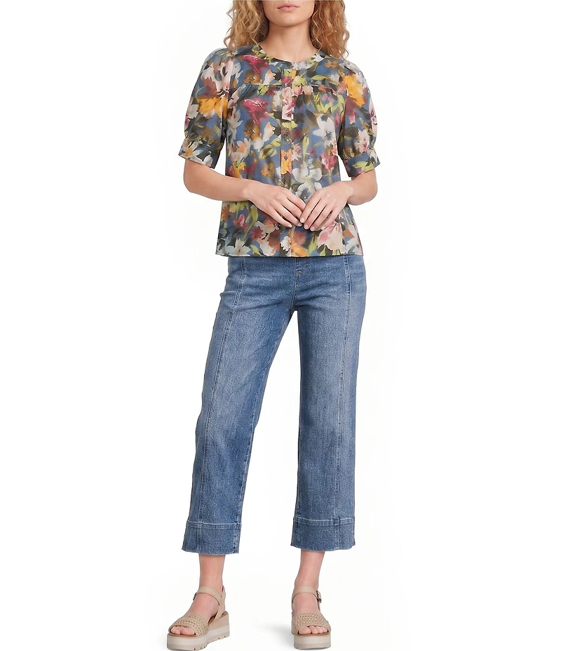 Westbound Petite Size Pull On High Rise Seam Pants