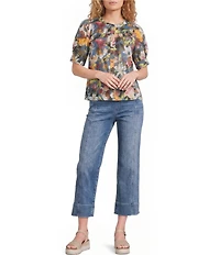 Westbound Petite Size Pull On High Rise Seam Pants