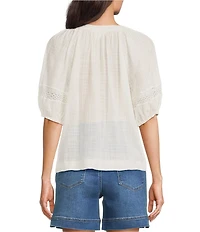 Westbound Petite Size Short Sleeve Boat Neck Top