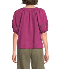 Westbound Petite Size Short Sleeve Boat Neck Top
