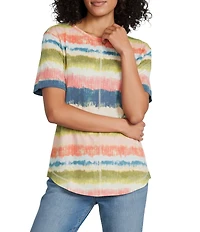 Westbound Petite Size Short Sleeve Crew Neck Top