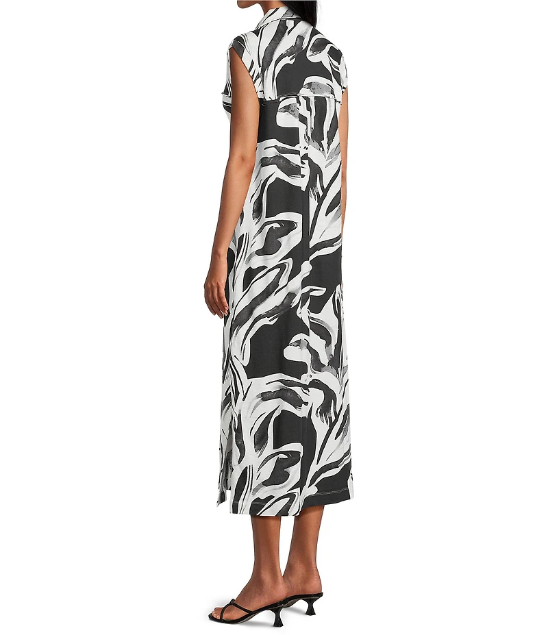 Westbound Petite Size Sleeveless Collared Dress