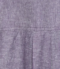 Westbound Petite Size Solid 3/4 Sleeve V-Neck Top