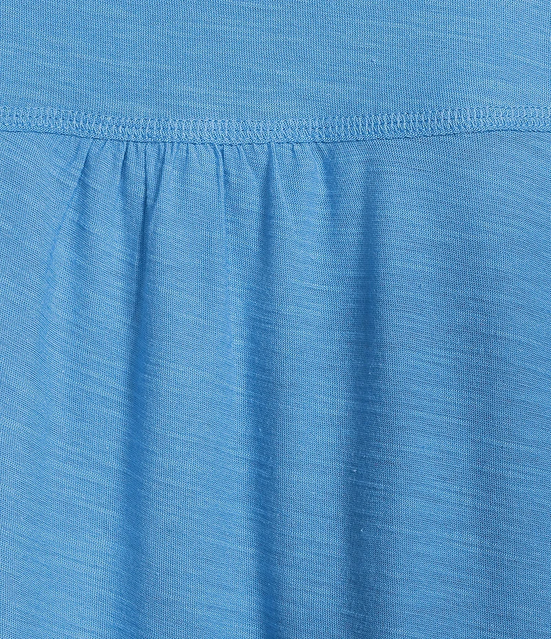 Westbound Petite Size Solid Short Sleeve V-Neck Top