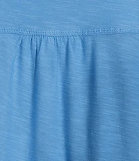 Westbound Petite Size Solid Short Sleeve V-Neck Top