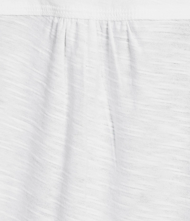 Westbound Petite Size Solid Short Sleeve V-Neck Top
