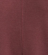 Westbound Petite Size Waffle Long Sleeve Pullover Top