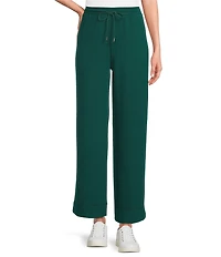 Westbound Petite Wide Leg Drawstring Knit Pants