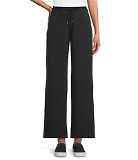 Westbound Petite Wide Leg Drawstring Knit Pants