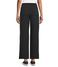 Westbound Petite Wide Leg Drawstring Knit Pants