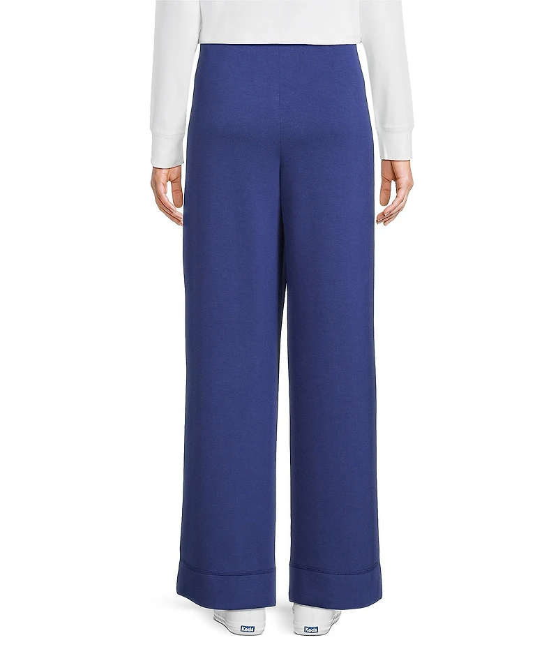 Westbound Petite Wide Leg Drawstring Knit Pants