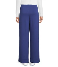 Westbound Petite Wide Leg Drawstring Knit Pants