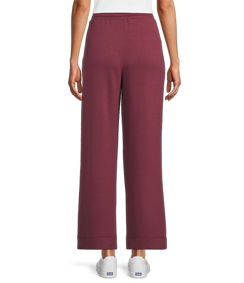 Westbound Petite Wide Leg Drawstring Knit Pants