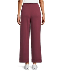 Westbound Petite Wide Leg Drawstring Knit Pants