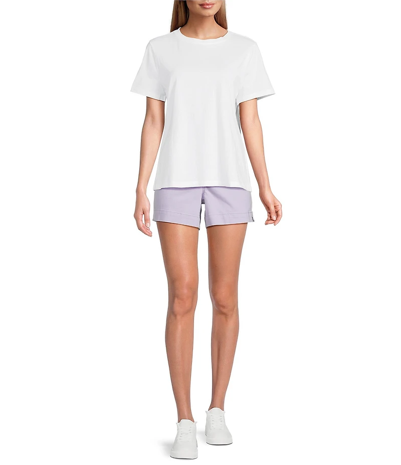 Westbound Petites Size High Rise Pull On Shorts