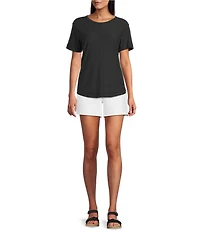 Westbound Petites Size High Rise Pull On Shorts