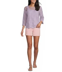 Westbound Petites Size High Rise Pull On Shorts