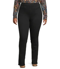 Westbound Plus High Rise Patch Pocket Straight Leg Pull-On Pants