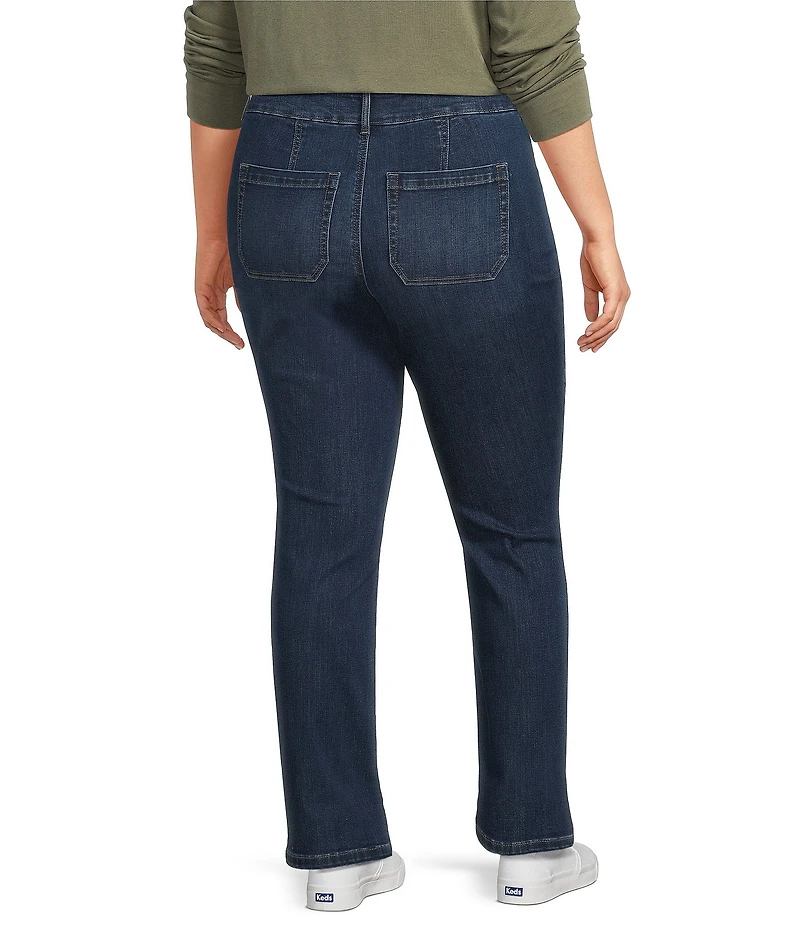 Westbound Plus High Rise Straight Leg Pull-On Pants