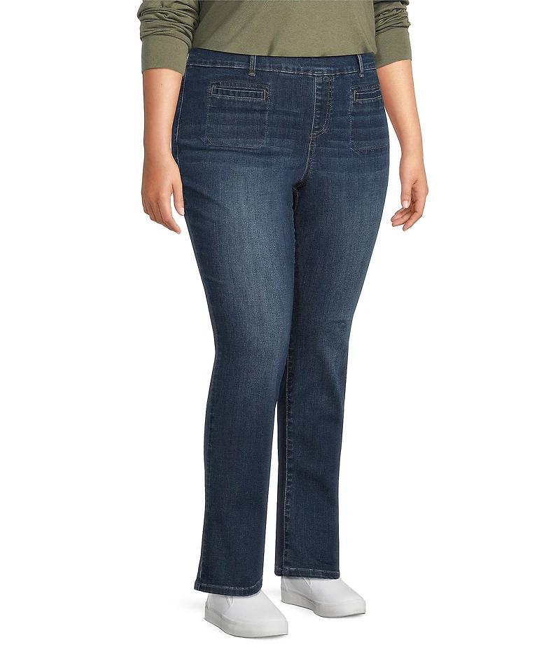 Westbound Plus High Rise Straight Leg Pull-On Pants