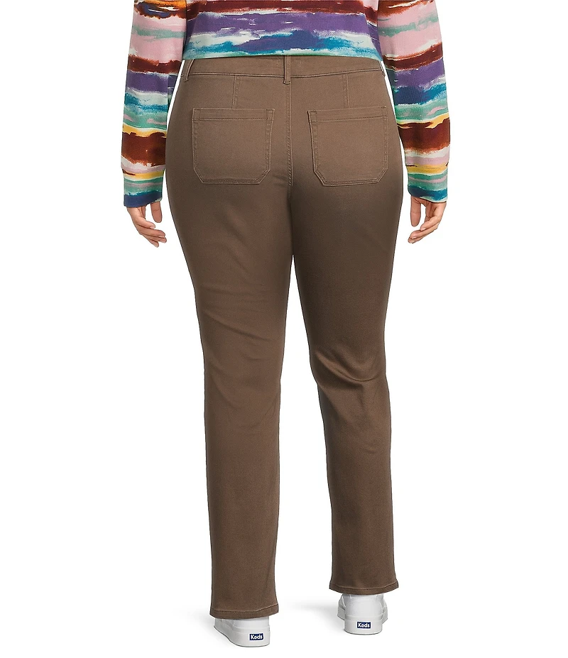 Westbound Plus High Rise Straight Leg Pull-On Pants