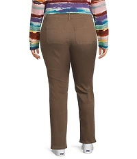 Westbound Plus High Rise Straight Leg Pull-On Pants