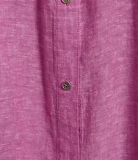 Westbound Plus Size 3/4 Roll-Tab Sleeve Point Collar Y-Neck Button Front Shirt